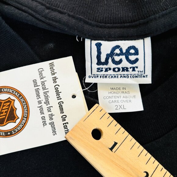 NWT Vintage Lee Sport Pittsburgh Penguins Long Sleeve Shirt Mens 2XL Hockey NHL - Picture 8 of 10